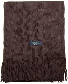 img 1 attached to 🧣 Falari Winter Scarf 2098 - Knitted Black