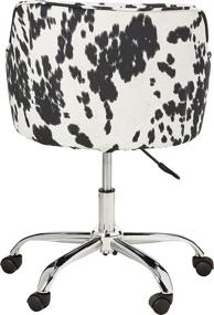 img 2 attached to 🪑 OSP Home Furnishings Bristol Chrome Base Upholstered Task Chair: Stylish Comfort in Udder Madness Domino Print