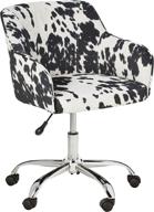 🪑 osp home furnishings bristol chrome base upholstered task chair: stylish comfort in udder madness domino print логотип