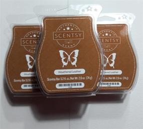 img 2 attached to 🕯️ Scentsy Wickless Candle Tart Bar Pack: Weathered Leather Scent - Set of 3