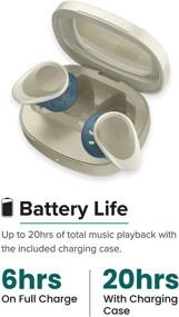 img 2 attached to 🎧 Cleer Goal Sport True Wireless Earbuds – 20 Hour Battery Life (Stone)