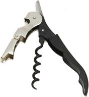 🍷 chef craft select waiter's corkscrew - sleek 4.5 inch stainless steel/black design logo