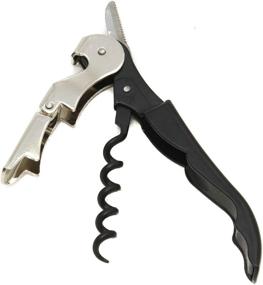 img 3 attached to 🍷 Chef Craft Select Waiter's Corkscrew - Sleek 4.5 Inch Stainless Steel/Black Design