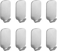 💪 ultimate heavy duty self adhesive hooks: wall hangers for nails-free hanging, 8-pack logo