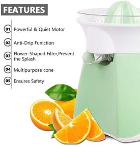 img 3 attached to 🍊 LUUKMONDE Electric Citrus Juicer: Lockable Pour Spout, All-Copper Motor & Universal Cone - Efficient Orange Squeezer & Juice Extractor