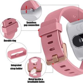 img 1 attached to UMAXGET Compatible Silicone Wristband Replacement Wellness & Relaxation