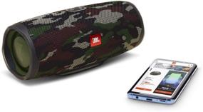 img 1 attached to 🔊 JBL Charge 4 - Водонепроницаемая портативная колонка с Bluetooth в дизайне Squad Camo: ваш идеальный звуковой спутник на открытом воздухе