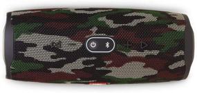 img 3 attached to 🔊 JBL Charge 4 - Водонепроницаемая портативная колонка с Bluetooth в дизайне Squad Camo: ваш идеальный звуковой спутник на открытом воздухе