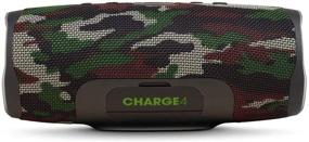 img 2 attached to 🔊 JBL Charge 4 - Водонепроницаемая портативная колонка с Bluetooth в дизайне Squad Camo: ваш идеальный звуковой спутник на открытом воздухе