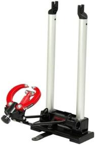 img 1 attached to 🔧 Minoura Minoura Portable Wheel Truing Stand - Silver, Compact & Convenient