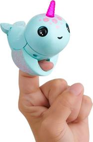img 4 attached to WowWee Fingerlings Light Narwhal: Interactive Puppets & Puppet Theaters for Endless Fun