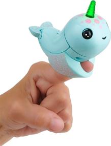 img 3 attached to WowWee Fingerlings Light Narwhal: Interactive Puppets & Puppet Theaters for Endless Fun