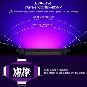 img 1 attached to 2 Pack 120W LED Black Lights - Waygor Outdoor IP66 Waterproof Blacklight Flood Light 🌈 for Dance Party, Stage Lighting, Body Paint, Aquarium, Fluorescent Poster, Glow in The Dark, Neon Glow