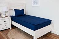 🛏️ beddy's twin size zippered bed set: all-in-one bedding with minky lined sheets and zipper comforter set in nautical navy logo