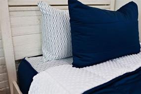 img 1 attached to 🛏️ Beddy's Twin Size Zippered Bed Set: All-in-One Bedding with Minky Lined Sheets and Zipper Comforter Set in Nautical Navy