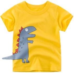 img 1 attached to ZukoCert Toddler Crewneck Dinosaur KTS02 SET1 100 Boys' Clothing: Comfy and Stylish Outfits for Your Little Adventurer