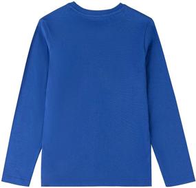 img 3 attached to 👕 ALAVIKING Kids Unisex Long Sleeve Cotton T-Shirt - Tagless Crewneck Tees for Boys or Girls (Ages 3-12)