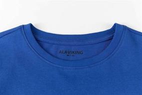 img 2 attached to 👕 ALAVIKING Kids Unisex Long Sleeve Cotton T-Shirt - Tagless Crewneck Tees for Boys or Girls (Ages 3-12)