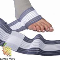 🦶 targeted relief for foot and ankle pain: adjustable foot compression sock with elasticated wrap логотип