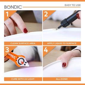 img 1 attached to 💪 Bondic UV Liquid Plastic Welder - Fast Cure, Strong Adhesive Repair Kit for Home, Garage, Outdoors, etc. - Complete Starter Set (LED Light & Liquid Cartridge in Compact Tin Case)