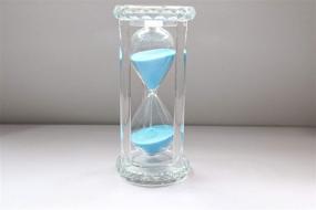 img 1 attached to ⏳ Lonovel 60 Minutes Hourglass Timer - Crystal Sand Timer with Diamond Carving Surface - Ideal for Kitchen, Office, Desk, Coffee Table, Book Shelf, and Cabinet Décor - Christmas Birthday Present in a Gift Box Package - (Blue)