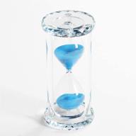 ⏳ lonovel 60 minutes hourglass timer - crystal sand timer with diamond carving surface - ideal for kitchen, office, desk, coffee table, book shelf, and cabinet décor - christmas birthday present in a gift box package - (blue) logo