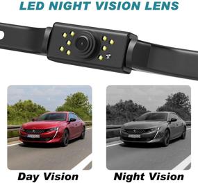 img 2 attached to 📷 Enhanced Rear View Reversing Backup Camera: 170° Perfect View Angle, 9 LED Lights, Night Vision, Waterproof - Ideal for RV, Truck, Bus