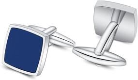 img 1 attached to Mr Van Cufflinks Platinum Gemstone Jewelry