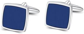 img 2 attached to Mr Van Cufflinks Platinum Gemstone Jewelry