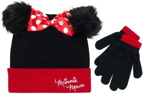 img 4 attached to 🧤 Stay Cozy with Disney Minnie Winter Mittens - Toddler Girls' Cold Weather Accessories