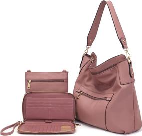 img 4 attached to 👜 Versatile Crossbody Ladies Shoulder Handbags with Wallet for Women's Style and Convenience - Hobo Bags Included