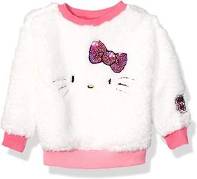 img 3 attached to 🎀 Stylish Hello Kitty Girls' Fashion Sweatshirt in Celebration of the 45th Anniversary