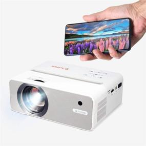img 2 attached to 📽️ AOpen QH11 Portable Projector, 5000 lm Full HD 1080P Wireless Mirroring Compatible, Bluetooth Speaker, Android iOS Device Support, HDMI, USB, Portrait Mode, 4 Corner Correction