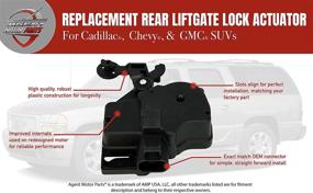 img 2 attached to 🔒 Chevy Tahoe/Suburban, GMC Yukon/Denali, Cadillac Escalade 2000-2006 Rear Liftgate Hatch Door Lock Actuator - Replace OEM # 15250765, 15808595, 746015, 25001736 - Tailgate Lock Actuator