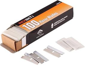 img 4 attached to REXBETI Single Edge Industrial Razor Blades - 100-Pack Box