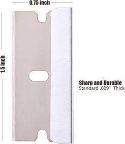 img 3 attached to REXBETI Single Edge Industrial Razor Blades - 100-Pack Box