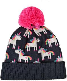 img 2 attached to Little Winter Sequin Unicorn Toddler Girls' Accessories for Cold Weather