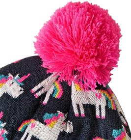 img 1 attached to Little Winter Sequin Unicorn Toddler Girls' Accessories for Cold Weather
