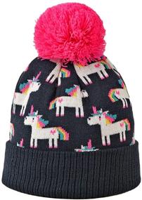 img 3 attached to Little Winter Sequin Unicorn Toddler Girls' Accessories for Cold Weather