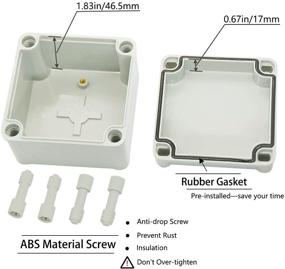 img 2 attached to 🔒 Dustproof Waterproof Industrial Electrical Product: Zulkit Ensures Premium Protection for Electronics