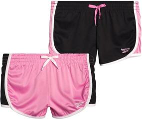 img 4 attached to Reebok Girls Active Shorts: Ultra-Light Girls' Fitness Apparel