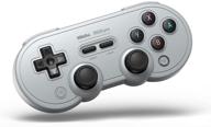 🎮 8bitdo sn30 pro wireless bluetooth controller with joysticks rumble vibration usb-c cable gamepad - enhanced compatibility for switch, windows, mac os, android, steam (gray edition) logo