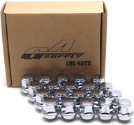 🔩 gasupply m12x1.5 chrome lug nuts - stock height & hex compatible with multiple ford & lincoln models - pack of 20 logo