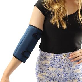 img 4 attached to 🤲 Premium Adult Elbow Immobilizer Stabilizer Support Brace/Splint - Cubital Tunnel Brace for Sleeping - Ulnar Nerve Brace, Tennis, Tendonitis Elbow Support - Small/Medium