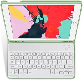 img 3 attached to KenKe iPad Mini 4 / Mini 5 Keyboard Case with Pencil Holder - Detachable Bluetooth 📱 Keyboard Cover for iPad Mini 4th / 5th Gen 7.9 Inch Models (2015 / 2019) - Green