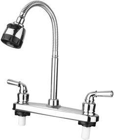 img 4 attached to Non-Metallic RV Kitchen Faucet with Flexible Spout Ideal for Campers, Motorhomes, and Travel Trailers