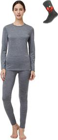 img 4 attached to Naturwool Womens Merino Thermal Underwear Sports & Fitness