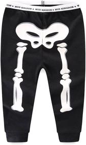 img 1 attached to 🎃 Mud Kingdom Toddler Halloween Skeleton Boys' Clothing Sets: Spooky Style for Your Little One