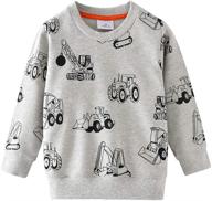 👕 cotton sleeve sweatshirts cartoon boys' clothing, trendy fashion hoodies & sweatshirts for toddlers logo