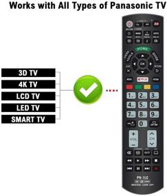 img 3 attached to 📺 Gvirtue Universal Replacement Remote Control PN-1LC: Compatible with Panasonic TV, LCD, LED, 3D, Smart 4K Ultra HD, Netflix, Viera Link Buttons